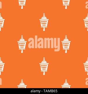 Mosquito trap pattern vector orange Stock Vector