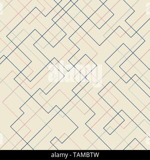 Abstract geometric pattern thin linear square shape and rectangle background. Clean design for fabric wallpaper, cover brochure, poster, banner web, e Stock Vector