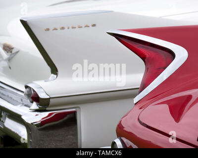 1960 Chrysler and Cadillac tail fin Stock Photo