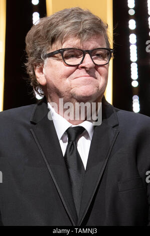 Michael Moore at the award ceremony during the 72nd Cannes Film Festival at the Palais des Festivals on May 25, 2019 in Cannes, France Stock Photo