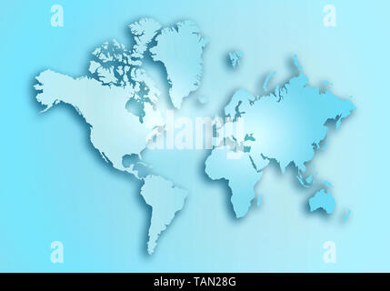 World digital outlined map background Stock Photo
