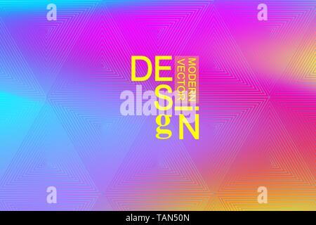 Colorful geometric abstract background fluid liquid wavy gradient flowing dynamic shapes. Modern trendy background for your presentation banner design Stock Vector