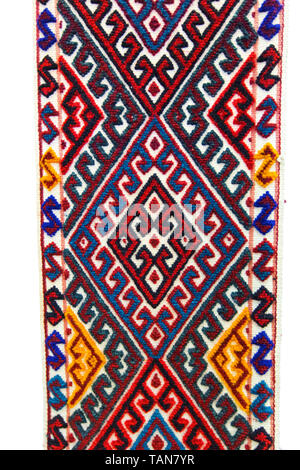 design, art, pattern, carpet, abstract, texture, vintage, ornament,  Kazakhstan, nomad, fabric, textile, wallpaper, background, ethnic, floral, geomet Stock Photo