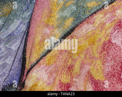 A typical example of a hand-made canvas by Italian artisans, used for home furnishings. Stock Photo