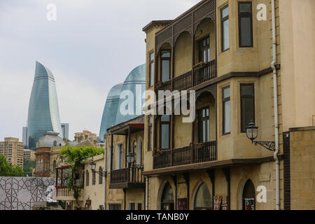 Azerbaijan. 26th May, 2019. Low Angle View Of Buildings Against Sky Credit: Aziz Karimov/Pacific Press/Alamy Live News Stock Photo