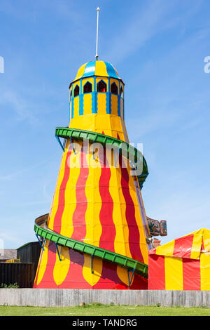 Vintage helter-skelter in fairground, Black Country Living Museum, Dudley, West Midlands, England, United Kingdom Stock Photo