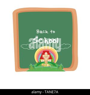 Back to school card Stock Vector