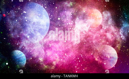 star particle motion on black background, starlight nebula in galaxy at ...