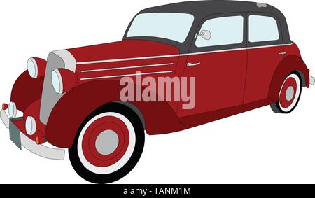 Silhouette of vintage classic retro car vector isolated Stock Vector Image  & Art - Alamy