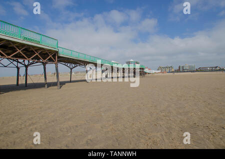 Beach Front at St Annes, near Blackpool. Stock Photo