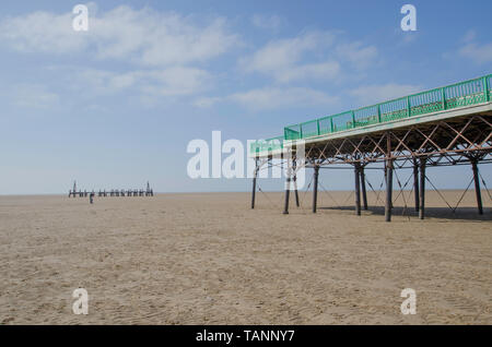 Beach Front at St Annes, near Blackpool. Stock Photo