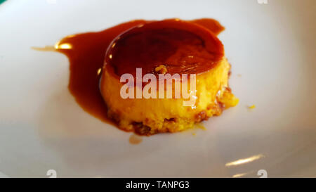 Creme caramel, flan, or caramel dessert is a custard dessert with a layer of clear caramel sauce