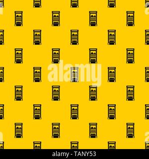 Products in the supermarket refrigerator pattern vector Stock Vector