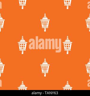 Mosquito trap pattern vector orange Stock Vector