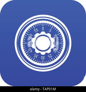 Lock from safe icon blue vector Stock Vector