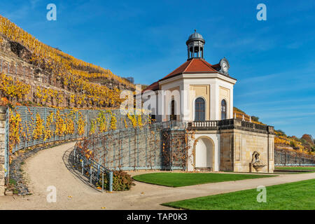 The Belvedere is part of the gardens of the castle Wackerbarth, Radebeul, Saxony, Germany, Europe Stock Photo