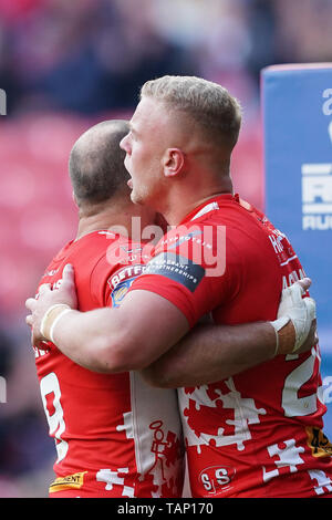 26th May 2019 , Anfield Stadium, Liverpool, England; Dacia Magic Weekend, Betfred Super League Round 16, St Helens vs Castleford Tigers ;   Credit: Terry Donnelly/News Images Stock Photo