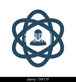 Core Values Outline & Line Icon Conveying Integrity & Purpose Stock Vector