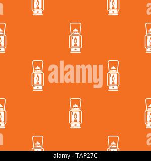 Gas lamp pattern vector orange Stock Vector