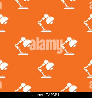 Table lamp pattern vector orange Stock Vector