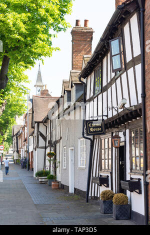 Period houses, West Street, Warwick, Warwickshire, England, United Kingdom Stock Photo