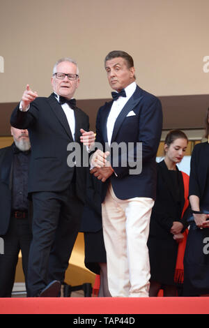 May 25, 2019 - Cannes, France - CANNES, FRANCE - MAY 25: Sylvester Stallone attends the closing ceremony screening of ''The Specials'' during the 72nd annual Cannes Film Festival on May 25, 2019 in Cannes, France. (Credit Image: © Frederick InjimbertZUMA Wire) Stock Photo