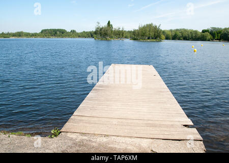 parc park Rieulay Northern France Etang des Argales Stock Photo