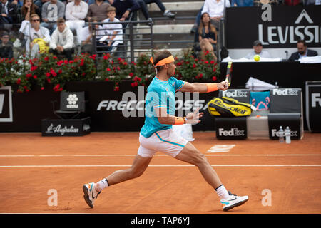 Raphael Nadal match winner, versus Novak Djokovic, and champio Internazionali BNL di Roma 2019 Stock Photo