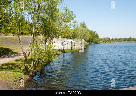 parc park Rieulay Northern France Etang des Argales Stock Photo