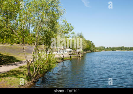 parc park Rieulay Northern France Etang des Argales Stock Photo