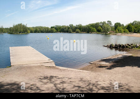 parc park Rieulay Northern France Etang des Argales Stock Photo