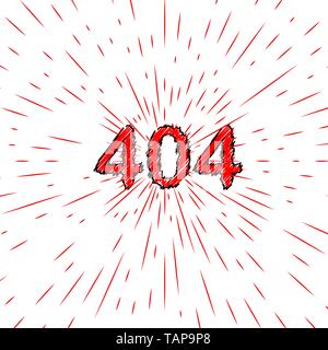 Concept 404 Error Page or File not found for web page, banner, presentation, social media, documents, cards, posters. Website maintenance error, webpa Stock Vector