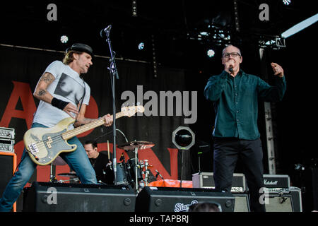 Hatfield, United Kingdom, 26th May 2019. Bad Religion performs at the Slam Dunk South Festival, Hatfield. It is the UK's biggest one day Independent Rock Festival. Credit: Richard Etteridge / Alamy Live News Stock Photo