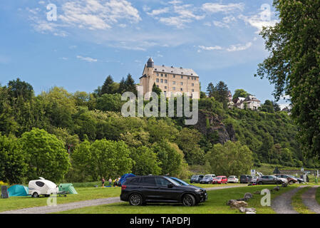 castle schadeck in runkel lahn river hesse germany Stock Photo