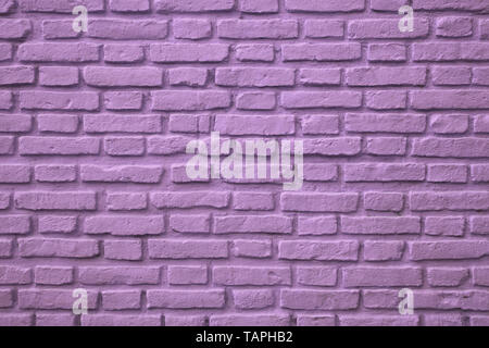 Purple Colored Old Brick Wall for Background or Banner Stock Photo