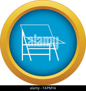 Blank portable screen icon blue vector isolated Stock Vector