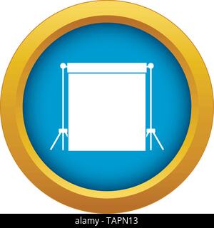 Studio backdrop icon blue vector isolated Stock Vector