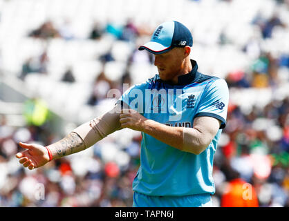 LONDON, United Kingdom. 27th May, 2019. Ben Stokes of England during ICC Cricket World Cup - Warm - Up between England and Afghanistan at the Oval Stadium, London, on 27 May 2019 Credit: Action Foto Sport/Alamy Live News Stock Photo