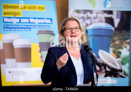 Berlin, Germany. 21st May, 2019. Svenja Schulze, Germany's enivronment minister. Credit: Kay Nietfeld/dpa/Alamy Live News Stock Photo