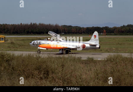 Japanische Luftwaffe JASDF Lockheed T-33A Shooting Star - Japanese Air Force / Japan Air Self Defence Force Lockheed T-33A Shooting Star Stock Photo