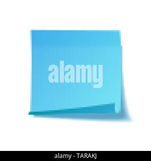 Thumbtack In Blue Sticky Note  Great PowerPoint ClipArt for Presentations  