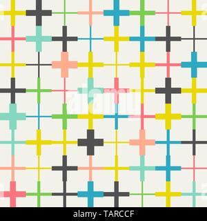 Seamless crosses pattern Stock Vector