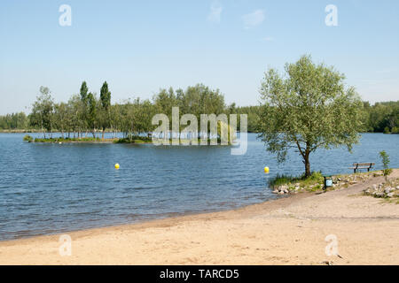 parc park Rieulay Northern France Etang des Argales Stock Photo