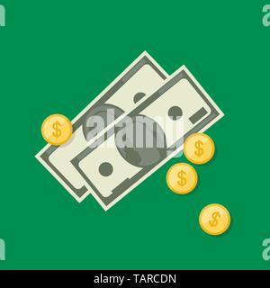 Financial background with money Stock Vector