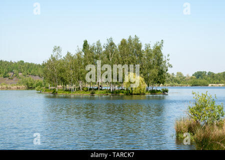 parc park Rieulay Northern France Etang des Argales Stock Photo