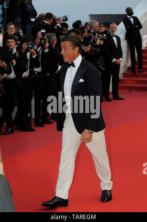 Sylvester Stallone attends the Closing Ceremony Red Carpet of the 72nd Cannes Film Festival 2019. Stock Photo