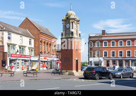 Wednesbury town centre clock tower West Midlands England Uk Stock Photo ...