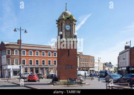 The Clock Tower, Market Place, Wednesbury, West Midlands, England, UK ...