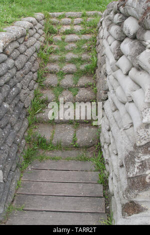 Trench of Death Ypres Ieper Belgium Stock Photo