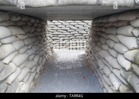 Trench of Death Ypres Ieper Belgium Stock Photo